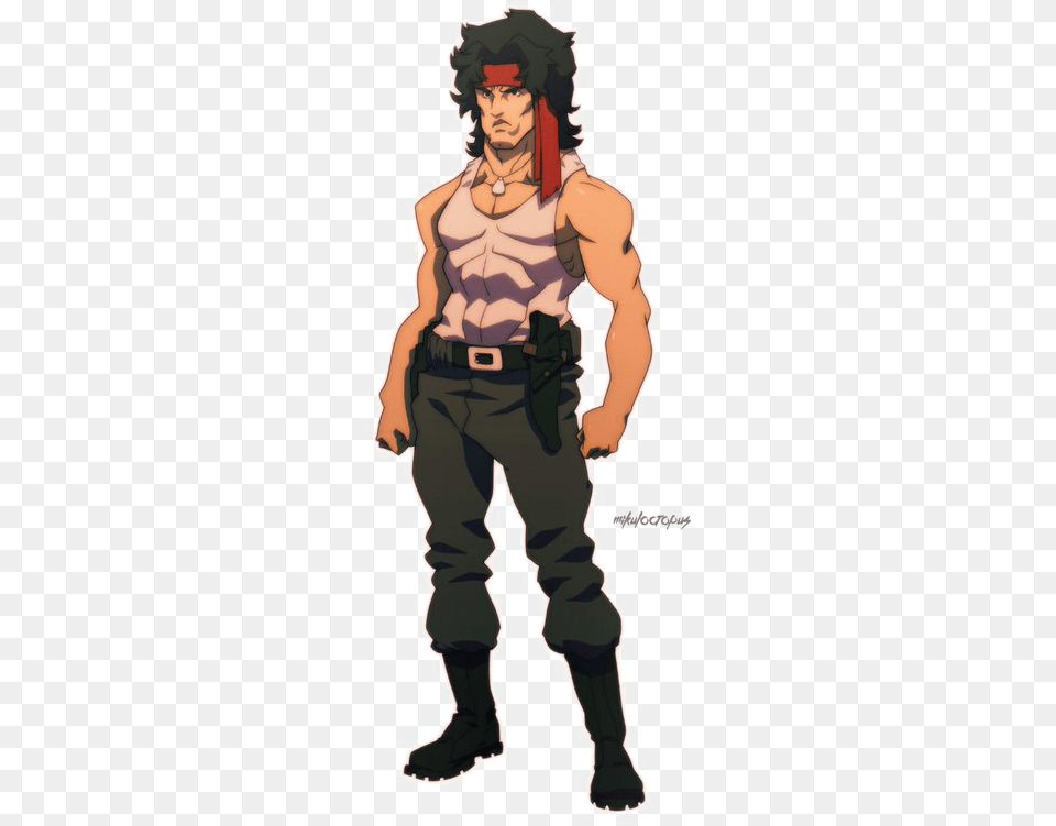 Rambo Background Rambo Cartoon, Adult, Person, Man, Male Png