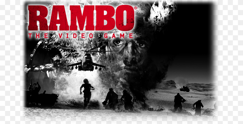Rambo Background Releasing Poster Video Game, Person, Water, Sea, Outdoors Png