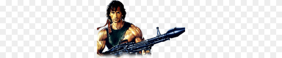 Rambo Image, Adult, Gun, Male, Man Free Transparent Png