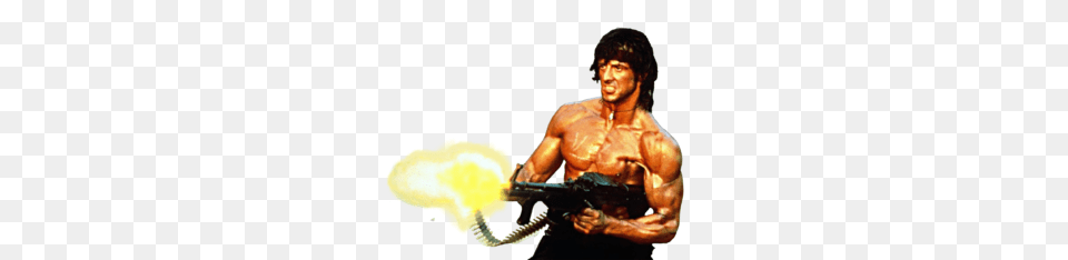 Rambo The Big Show, Weapon, Adult, Firearm, Person Free Png