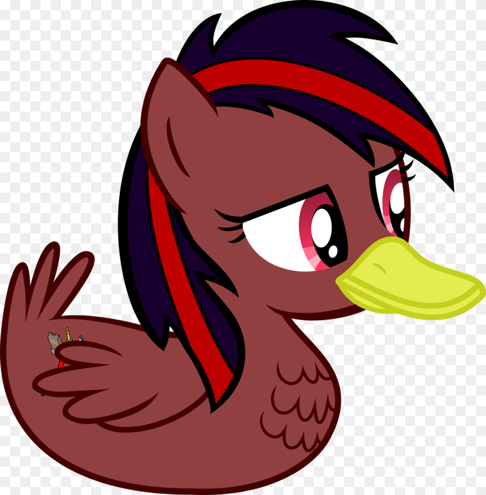Rambold Cutie Mark Duck Pony Feather Oc Oc Only Cartoon, Person, Face, Head, Book Free Png Download