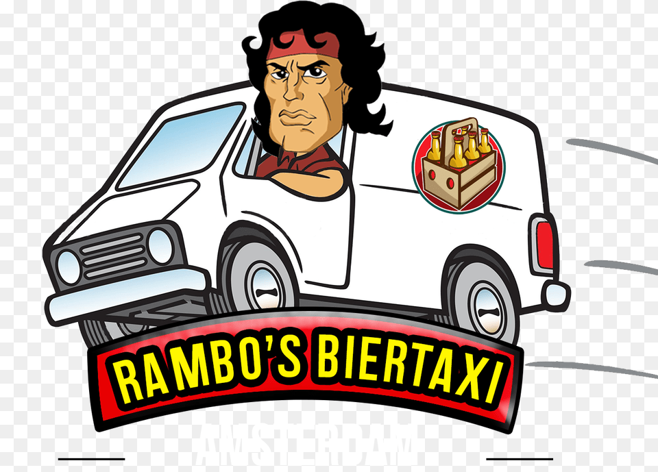 Rambos Biertaxi Amsterdam Bier Op Binnen Minuten Bij Jou, Person, Face, Head, Machine Png Image