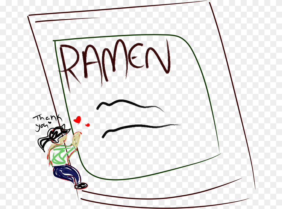 Ramen 3 Cartoon, Blackboard, Baby, Person Png