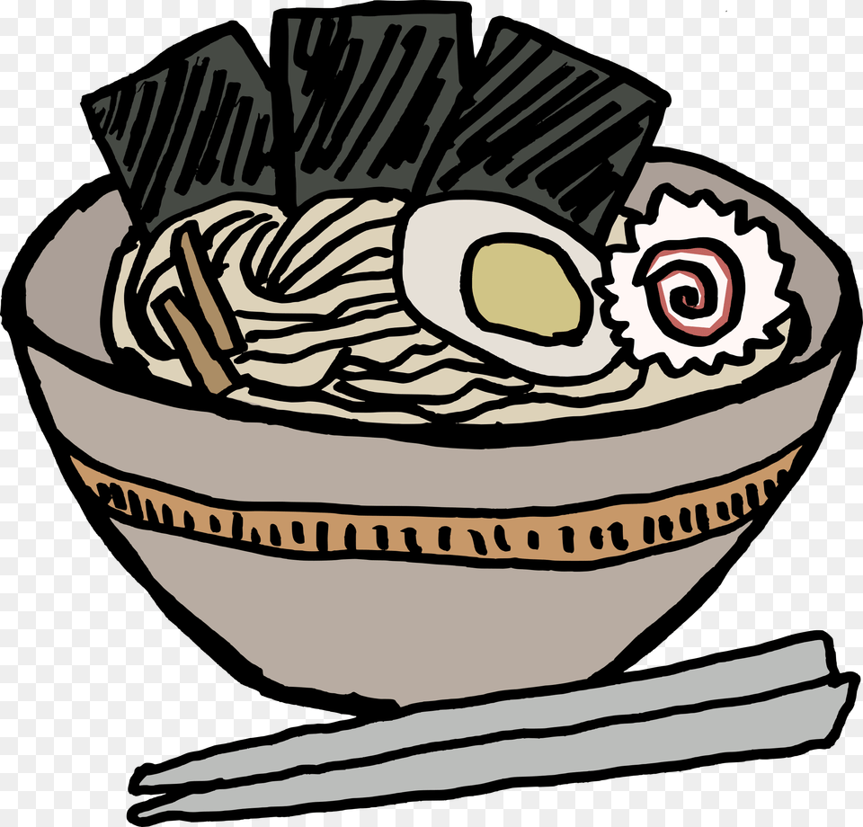 Ramen Bowl Nori Vector Clipart Image, Meal, Food, Cream, Dessert Free Transparent Png