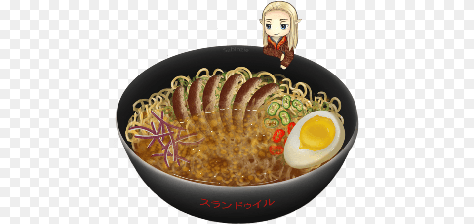 Ramen Bowl Painting Ramen, Dish, Food, Meal, Noodle Free Transparent Png