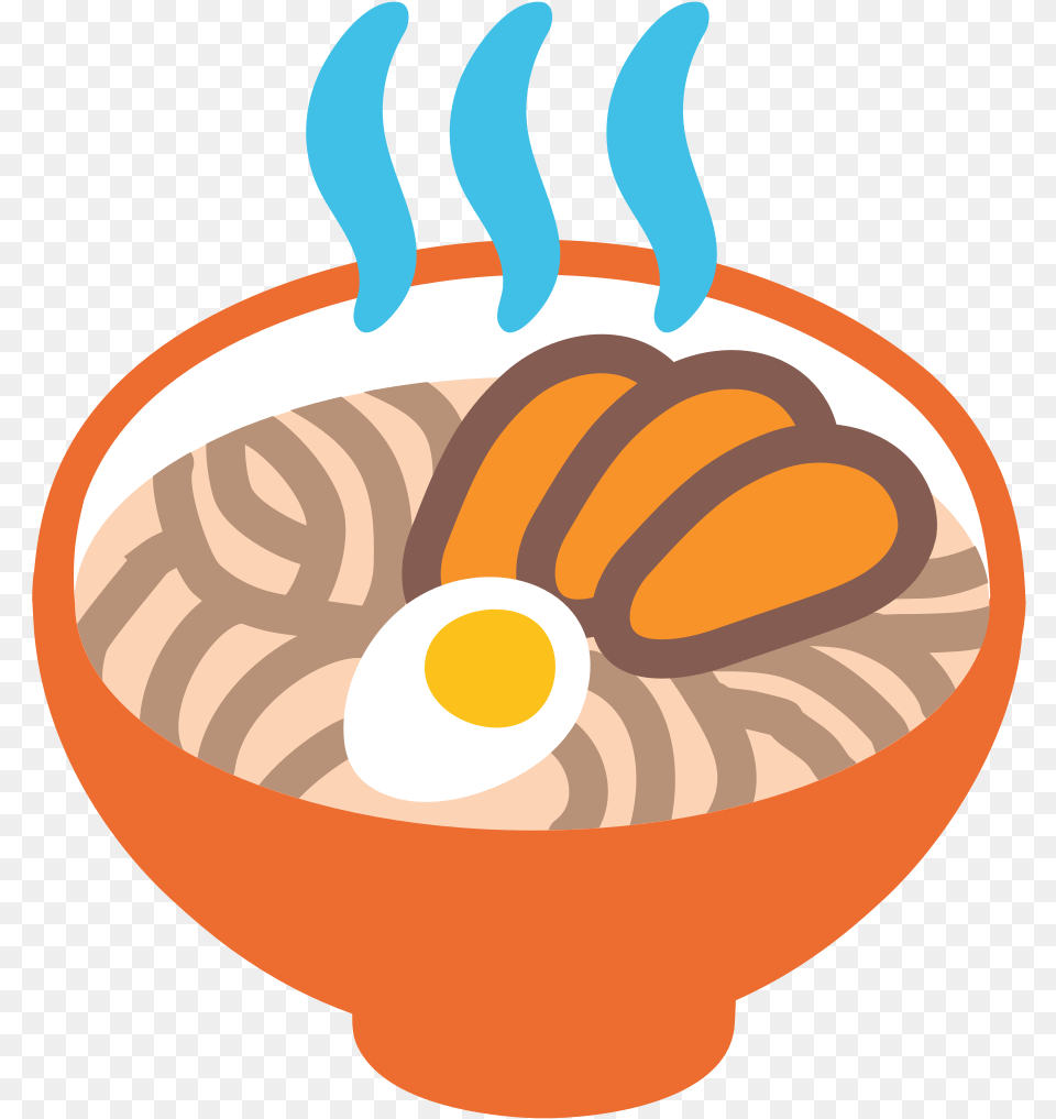 Ramen Emoji, Food, Meal, Bowl Free Png Download