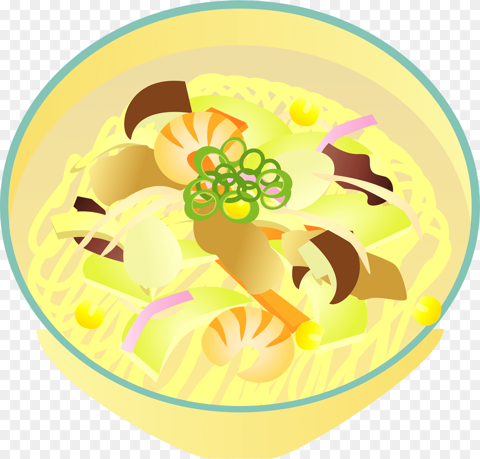 Ramen Noodle Clipart, Dish, Food, Meal, Bowl Png Image