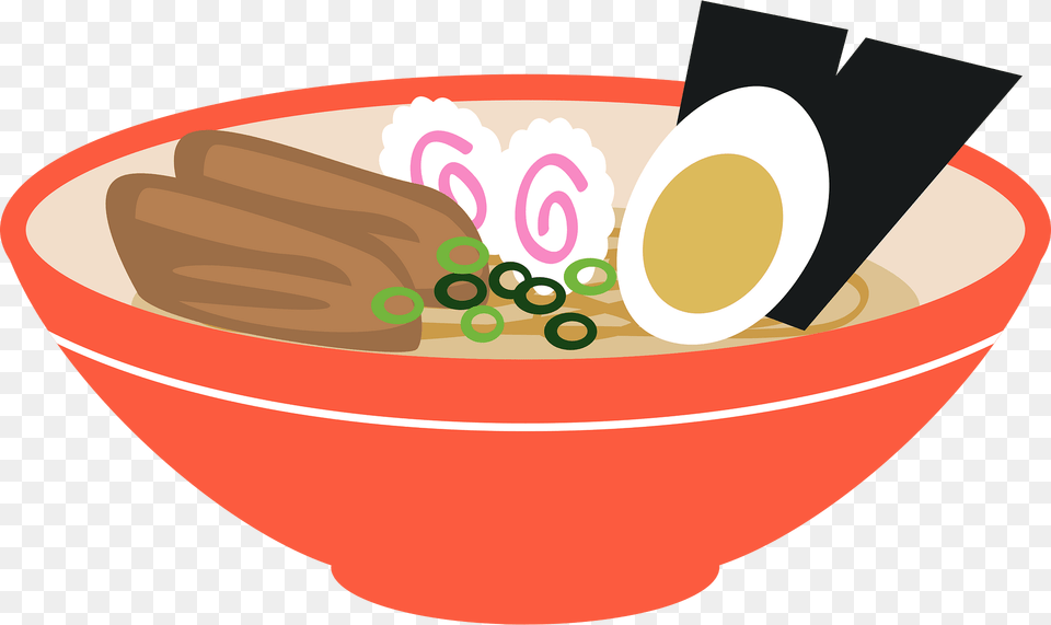 Ramen Noodle Food Clipart, Bowl, Soup Bowl, Meal, Dish Free Png Download