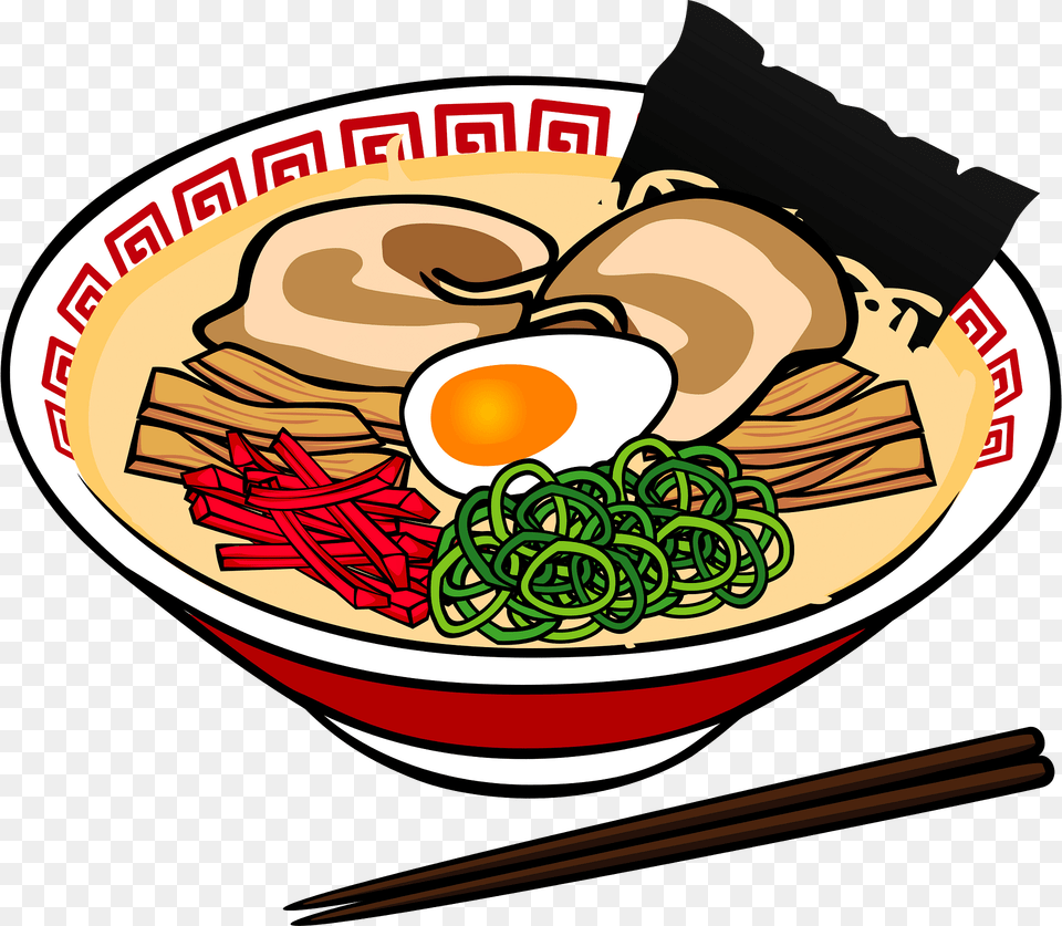 Ramen Noodle Food Clipart, Dish, Meal, Bowl, Lunch Free Png