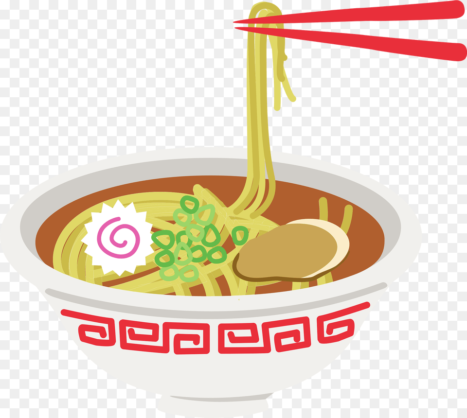 Ramen Noodle Food Clipart, Bowl, Dish, Meal, Soup Bowl Free Png Download