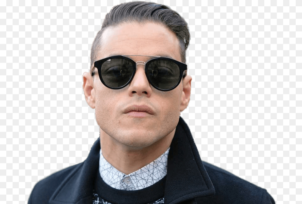 Rami Malek Wearing Sunglasses Man Wearing Sunglasses, Accessories, Portrait, Photography, Person Free Png Download