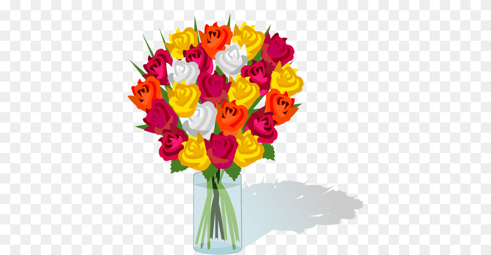 Ramo De Flores En Un Vaso Vectores De Dominio, Art, Floral Design, Flower, Flower Arrangement Png