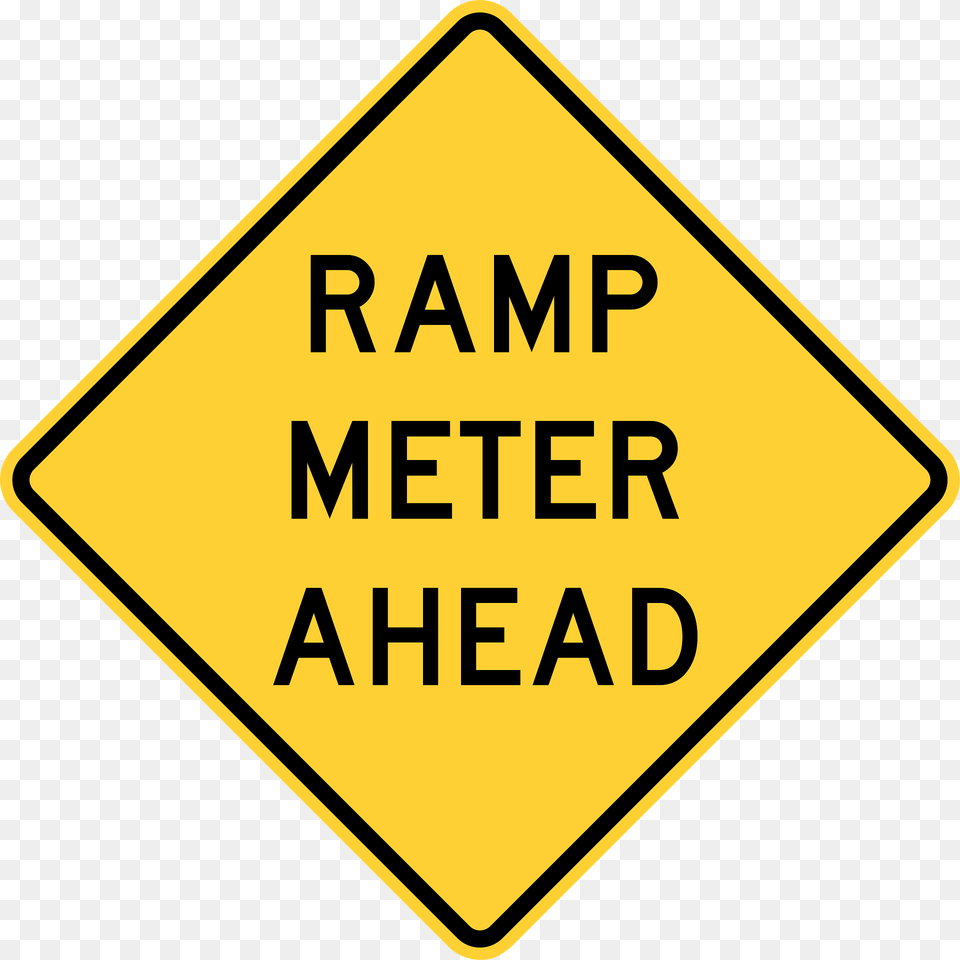 Ramp Meter Ahead Clipart, Sign, Symbol, Road Sign Free Png Download