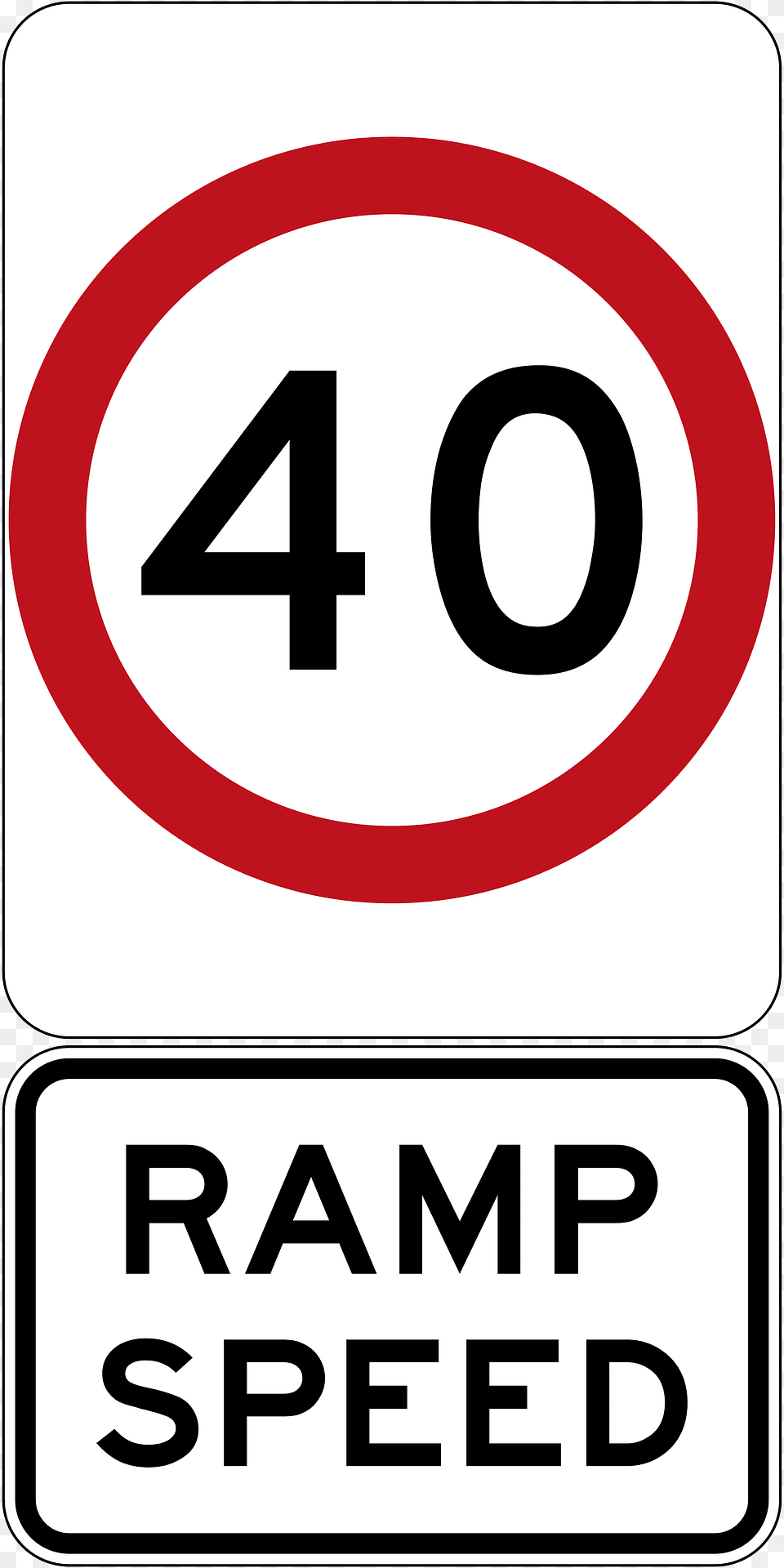 Ramp Speed Limit Used In Queensland Clipart, Sign, Symbol, Road Sign Free Png Download
