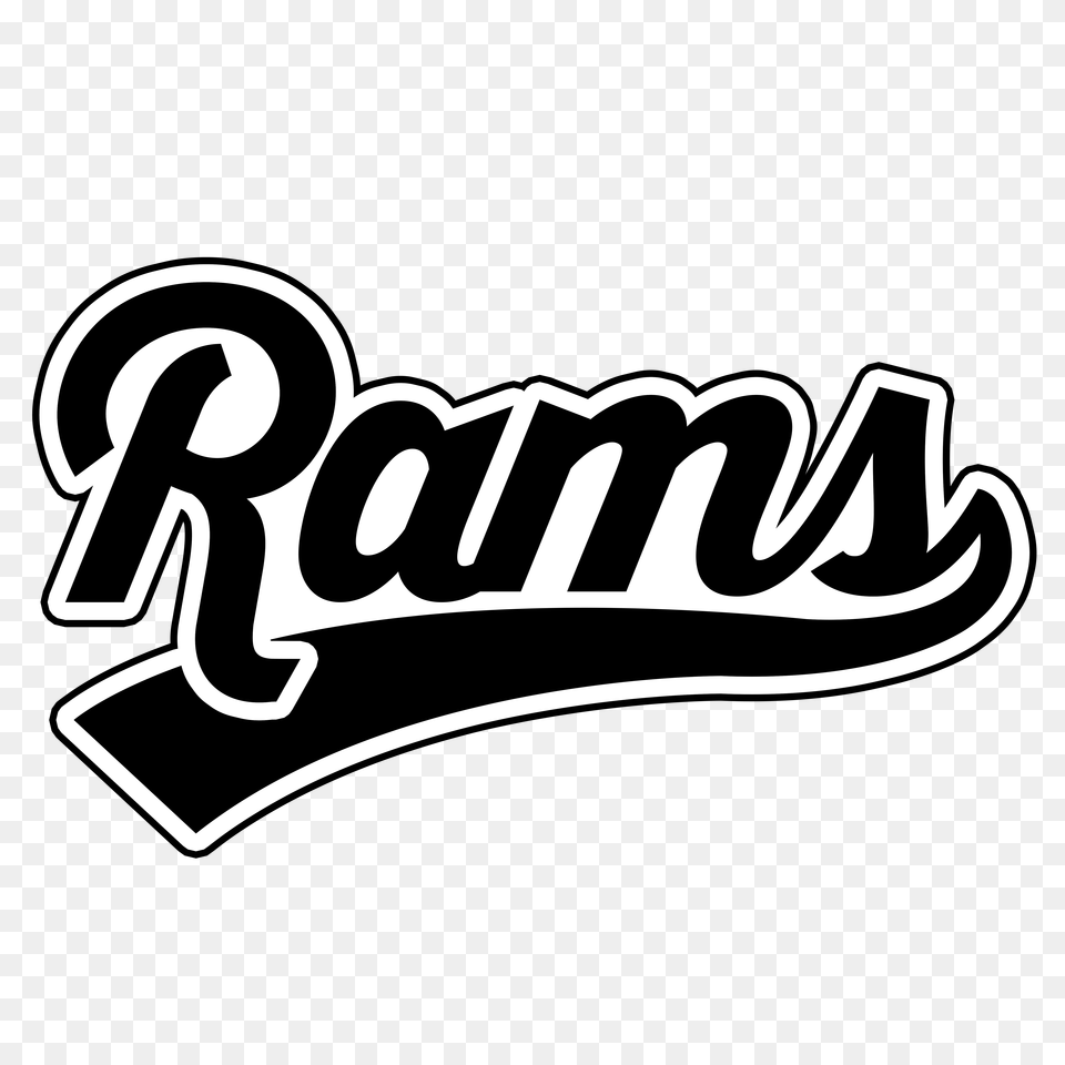 Rams Logo Jj Silk Screen, Sticker, Dynamite, Weapon, Text Free Png Download