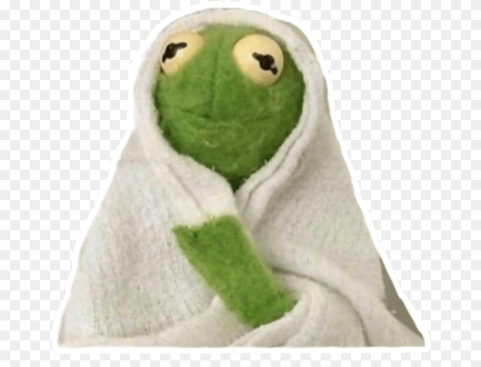 Rana Meme Sticker Depressed Kermit The Frog, Plush, Toy, Ball, Sport Free Png Download