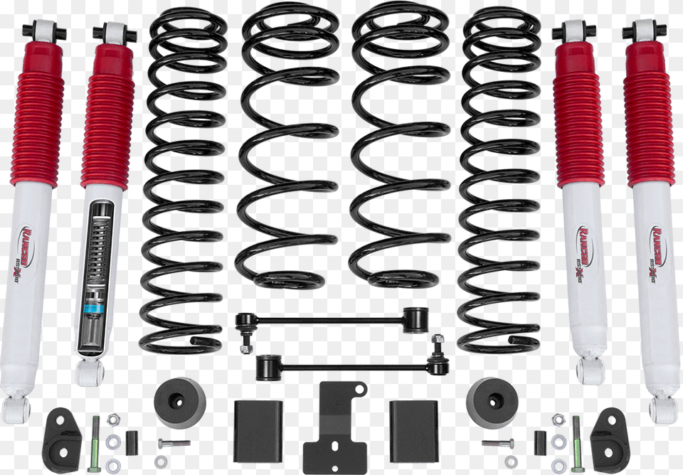 Rancho 2 Inch Sport Suspension System For 2018 Jeep Rancho Jeep Wrangler Lift Kit, Coil, Spiral, Machine, Dynamite Free Transparent Png