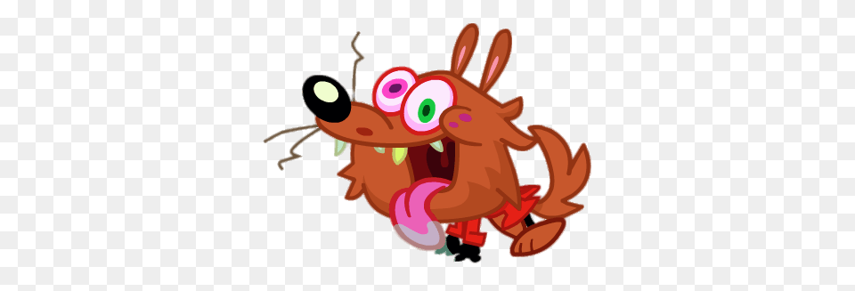 Randall The Little Red Riding Wolf Running Left, Dynamite, Weapon, Food, Seafood Png Image