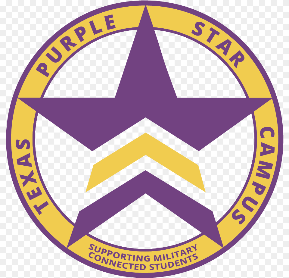 Randolph Middle School Purple Star Designation, Logo, Symbol, Badge, Disk Png Image