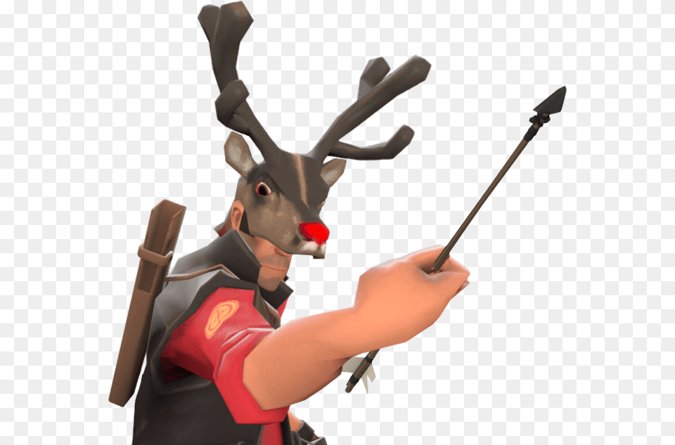 Randolph The Blood Nosed Caribou Randolph The Blood Nosed Reindeer, Person, Weapon Png