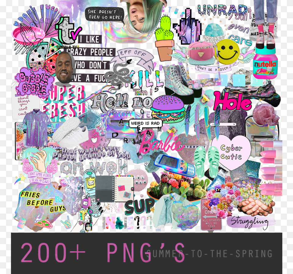 Random 200 Png39s By Summer To The Spring Summer To Spring, Art, People, Person, Collage Free Png Download
