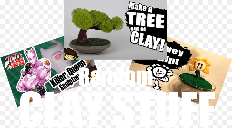 Random Clay Stuff Tree, Plant, Potted Plant, Baby, Person Free Png Download