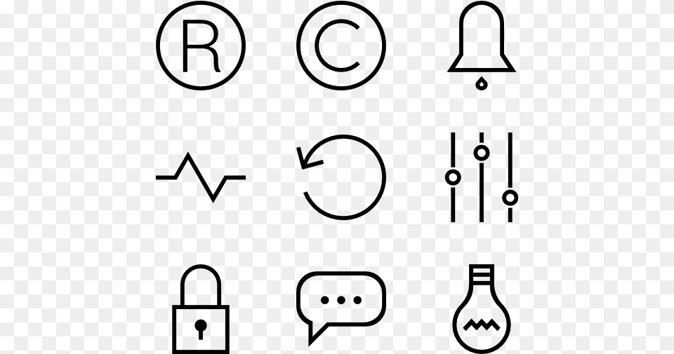 Random Icons Art, Gray Free Transparent Png