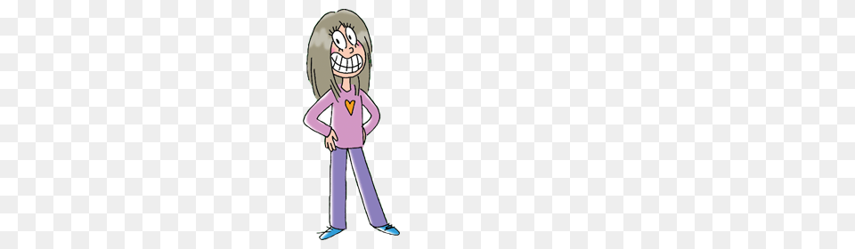 Randome Clipart Dumb Person, Book, Girl, Female, Comics Free Png Download