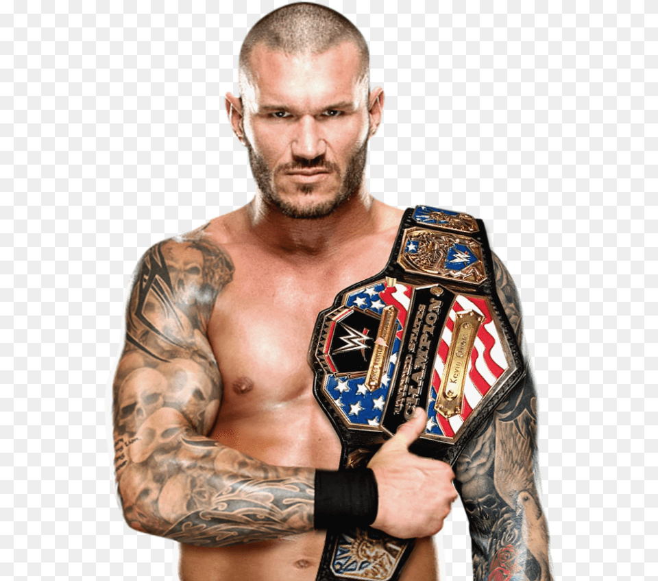 Randy Orton Background Randy Orton United States Championship, Tattoo, Skin, Person, Adult Free Transparent Png