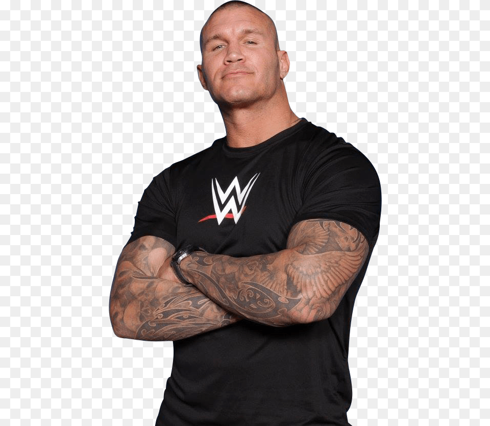 Randy Orton Bicep Shirt, Person, Skin, Tattoo, Clothing Png Image