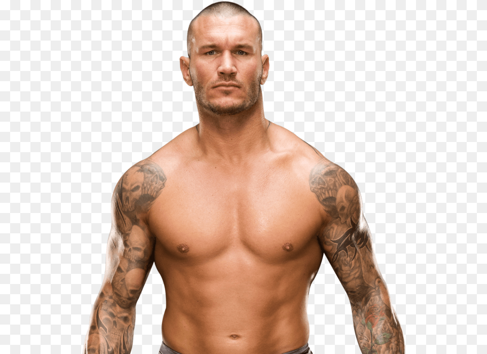 Randy Orton Pro Randy Orton World Heavyweight Champion, Tattoo, Skin, Person, Man Png