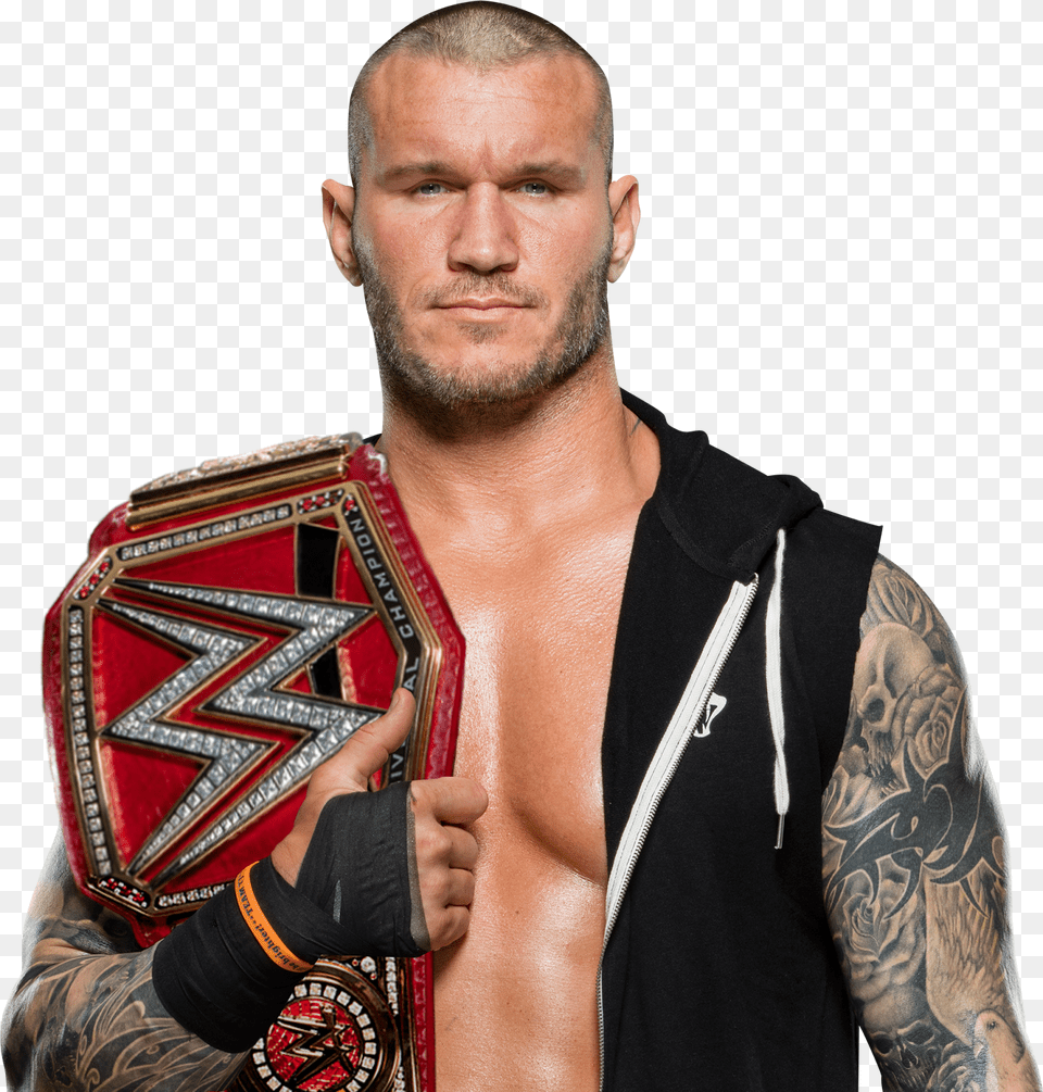 Randy Orton Smackdown Tag Team Champion, Tattoo, Skin, Person, Adult Free Png Download