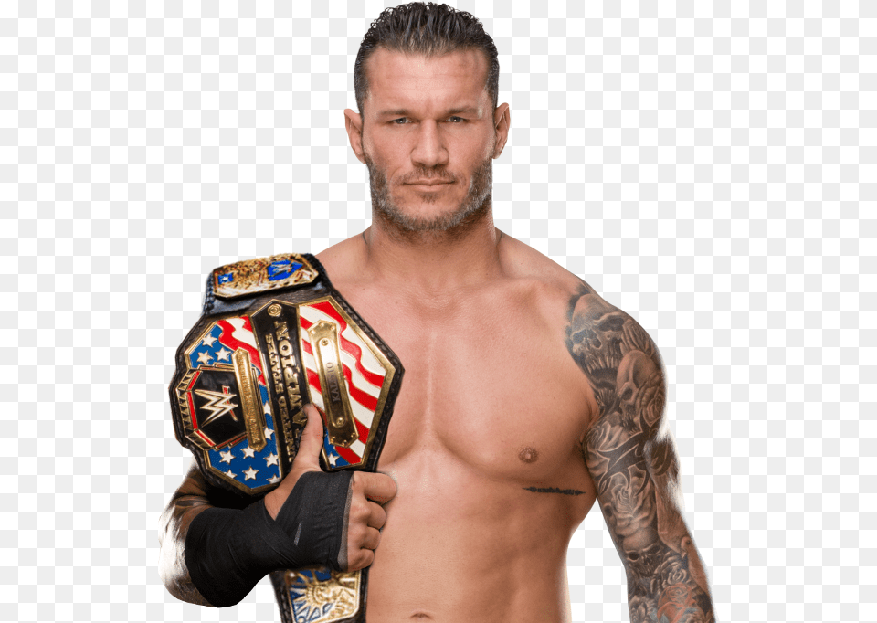 Randy Orton United States Championship Randy Orton Ic Champion, Person, Skin, Tattoo, Adult Free Transparent Png