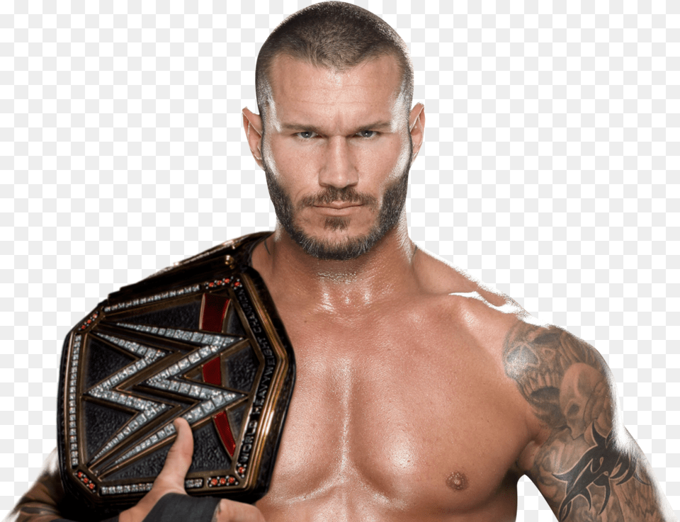 Randy Orton Wwe Champion 2017 By, Adult, Male, Man, Person Png Image