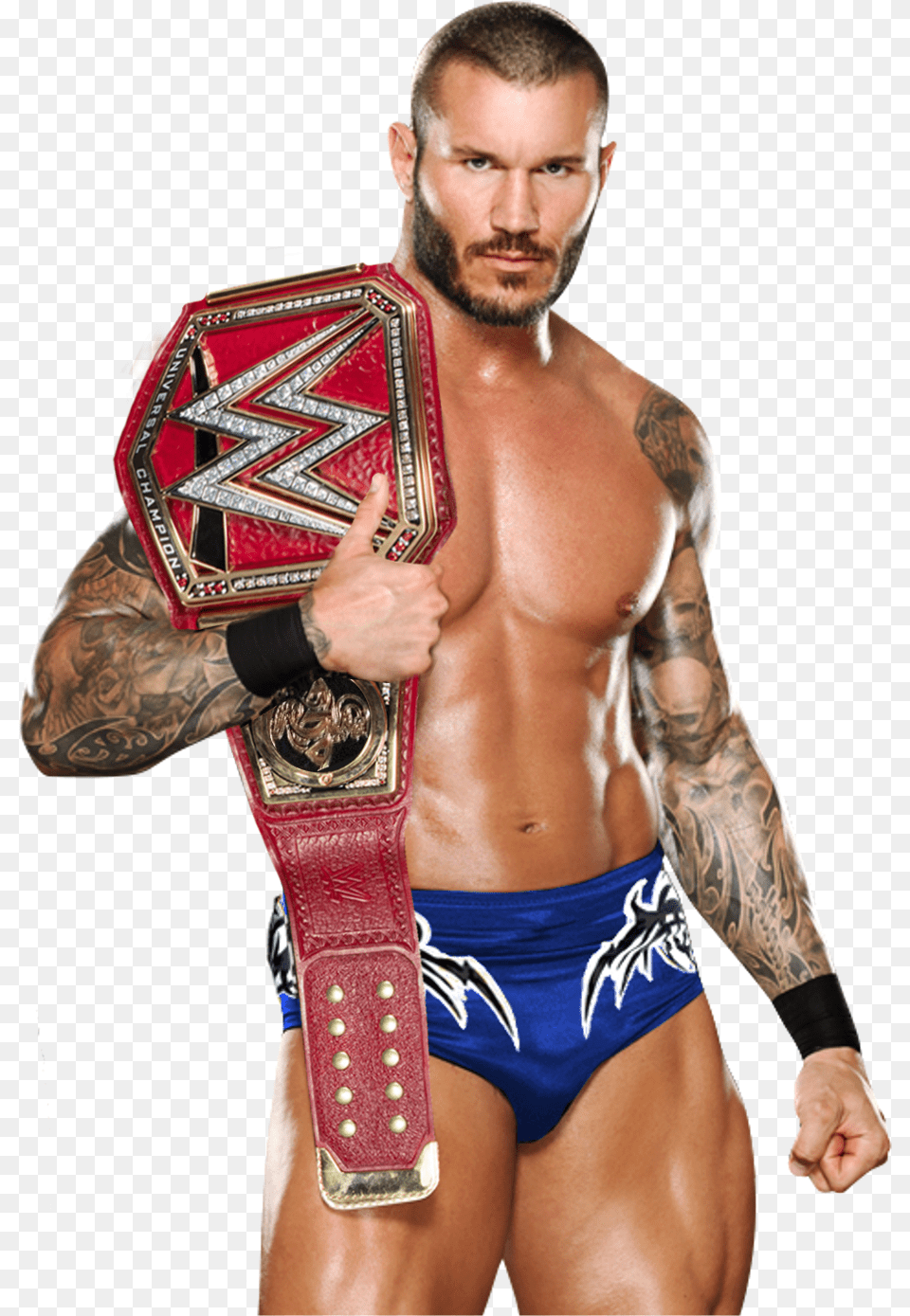 Randy Orton Wwe Universal Champion By Nibble Randy Orton Wwe Championship, Accessories, Person, Man, Male Free Transparent Png