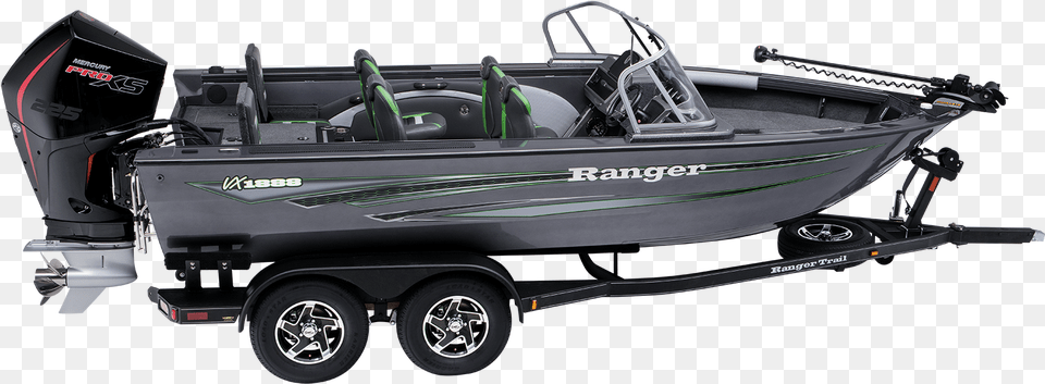 Ranger Aluminum Deep V Fishing Boat Rigid Hulled Inflatable Boat, Machine, Wheel, Car, Transportation Png Image