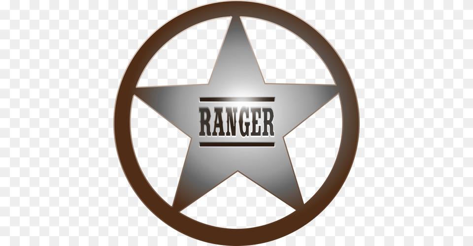Rangers Star Vector Clip Art, Badge, Logo, Symbol, Disk Png Image
