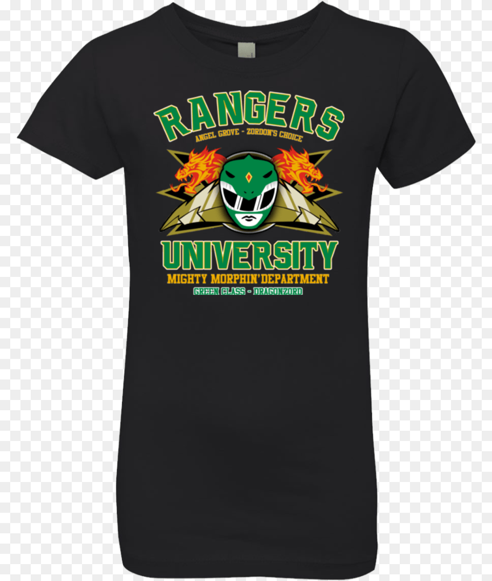 Rangers U Green Ranger Girls Premium T Shirt T Shirt, Clothing, T-shirt Free Png Download