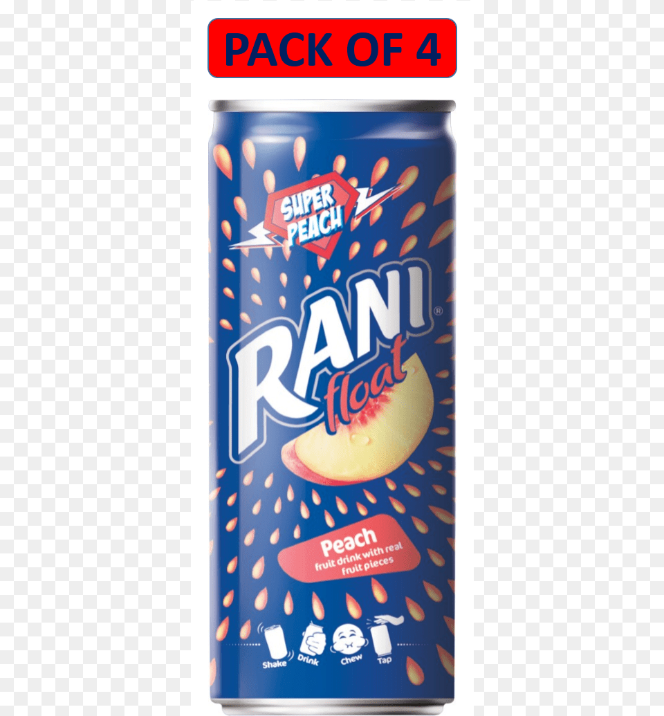 Rani Float Juice Peach, Tin, Can Free Png Download