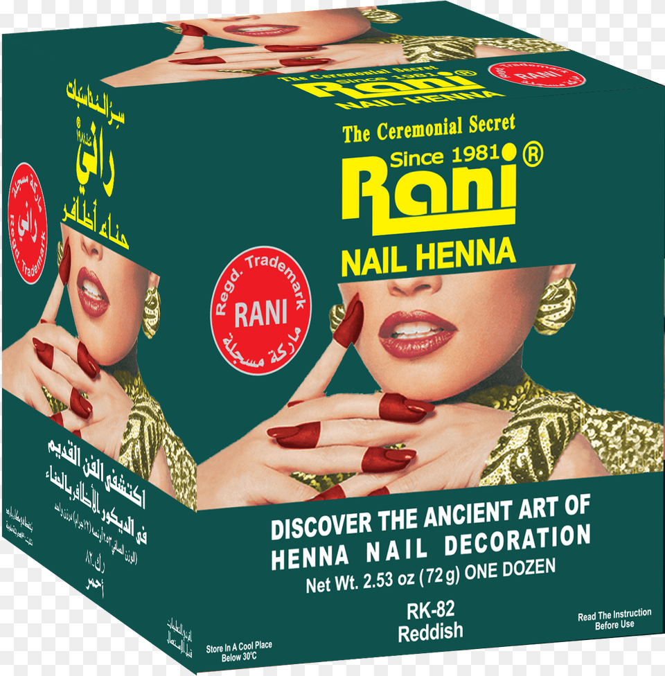 Rani Nail Henna Rk 82 Green Box Rani Nail Henna Saudi, Advertisement, Poster, Finger, Body Part Free Transparent Png