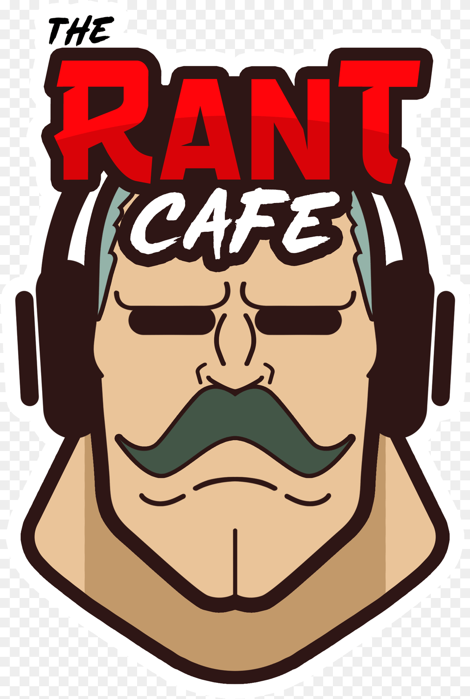 Rant Caf Anime Podcast Listening, Face, Head, Person, Mustache Png Image