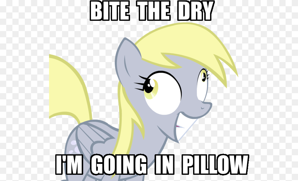 Ranviet Bite The Pillow Derp Derpy Hooves Female Am One With Evm, Book, Comics, Publication, Animal Free Png Download