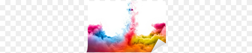 Raoinbow Of Acrylic Ink In Water Colour Burst Of Paint, Dye, Smoke Free Png