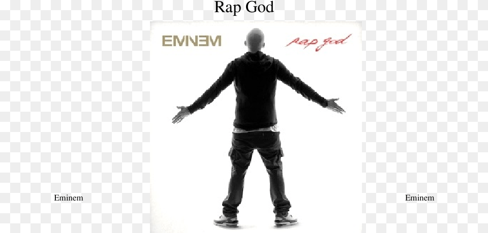 Rap God Sheet Music Composed By Eminem 1 Of 32 Pages Hal Leonard Eminem The Monster Pianovocalguitar, Sleeve, Silhouette, Long Sleeve, Clothing Free Png Download