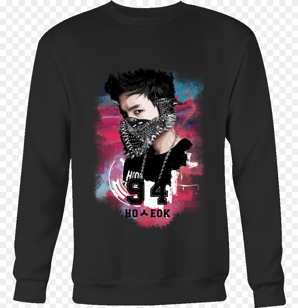 Rap Monster Sweatshirt Made In, Long Sleeve, Clothing, Sleeve, Sweater Png