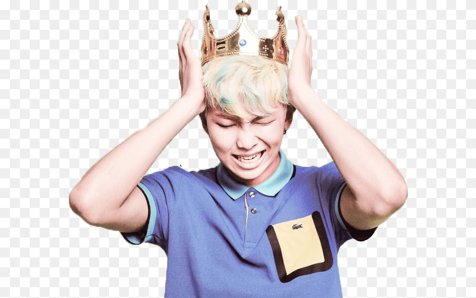 Rap Monster With Crown, Accessories, Jewelry, Child, Female Free Png