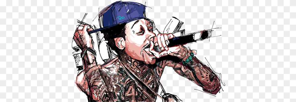 Rap Music Wiz Khalifa Cartoon Hd, Publication, Book, Comics, Person Png
