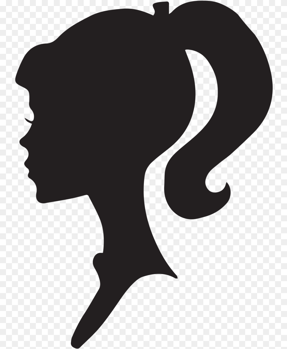Rape Clipart Girl Face Clipart Black And White, Silhouette, Stencil, Person Png Image
