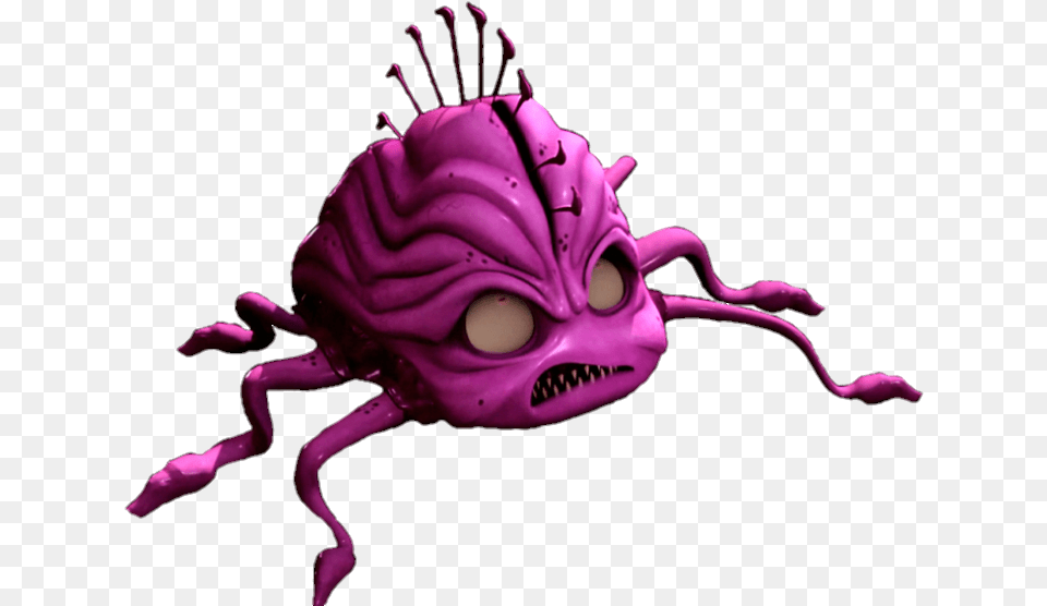 Raphael Kraang Head Tentacles Profile Illustration, Alien, Purple, Baby, Person Free Png Download