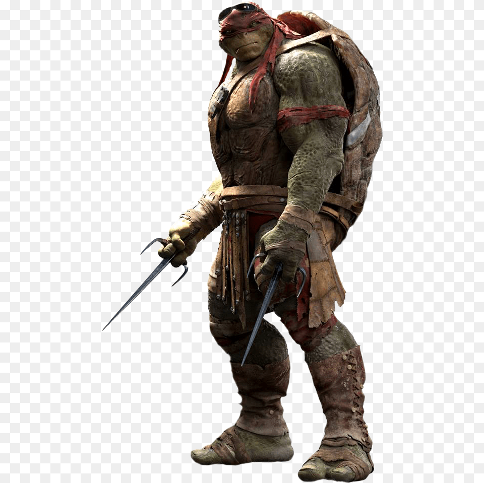 Raphael Ninja Turtles Movie, Sword, Weapon, Adult, Male Free Png